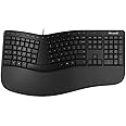 Microsoft LXM-00004 Wired Ergonomic Keyboard, Black