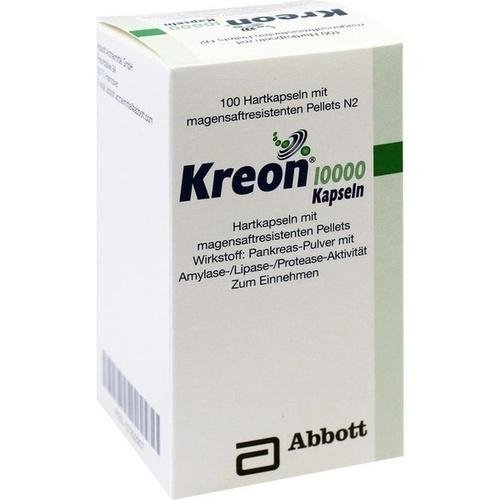 Preisvergleich Produktbild KREON 10000 100St Kapseln PZN:7202907