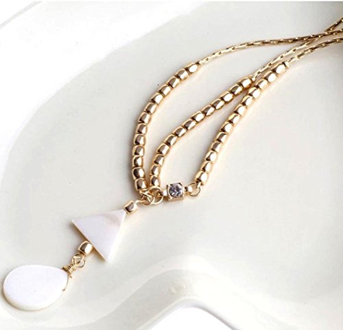 DDLBiz® 1PC Multilayer-Ketten-Schmucksache-Stirnband-Haar-Band-Leiter Shell Kopfschmuck Gold - 2