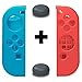 Produktbild 2 Analogstick Aufsätze & 1 Paar TopACE Weiche Silikon Case Hülle Gamepad Skin Schutzhülle für die Linke & Rechte Nintendo Switch Joy-Con Controller (Blau + Rot)