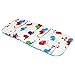 REVERSIBLE cotton & minky Pram INSERT, LINER covers Universal (bird/blue)