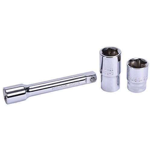 Costway Automatischer Drehmomentschlüssel Set 1/2 Zoll 28-210NM mit 125mm Verlängerung und Steckschlüsseln 17/19, 21mm - 5