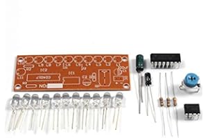 AILOVA LED-Modul DIY Kit, NE555+CD4017 Smart Electronics Kits Stroboskoplicht Wasser fließendes Licht für elektronische Produktion Training