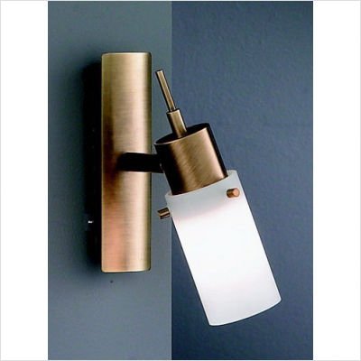 Preisvergleich Produktbild Wandleuchte "Noblesse" mit Schalter, antik, Halogen G9, 40W, Opalglas