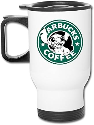 White Lilo And Stitch Starbucks Coffee Thermos Mug Stainless Coffee Mugs