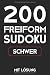 Produktbild 200 Freiform Sudoku Schwer Mit Lösung: Sudoku Puzzle Rätselheft, 9x9, 2 Rästel pro Seite