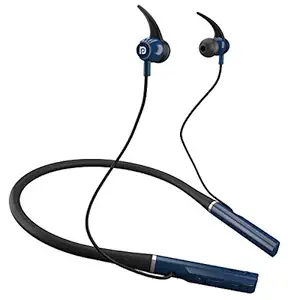 Portronics Harmonics 300 Stereo Wireless Bluetooth 5.0 Sports Headset with High Bass(Blue)