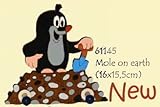 Der kleine Maulwurf mit Haufen 61145 Kinder-Garderobe 2 Haken 16 cm