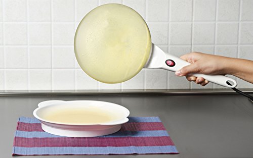 G3 Ferrari G10306 Creppe Crêpespfanne, Durchmesser 20 cm, komplett mit Schale für die Teig - 4