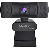 Meetion | CAM601 | Siyah | 1080P HD Webcam | USB Tak & &Ccedil;alıştır | Dahili Mikrofon