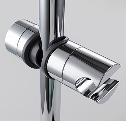ZJEGO Universal 18-25MM O.D. Verstellbarer Handbrausehalter für Schiebebügel, ABS Verchromt - 6
