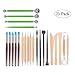Produktbild 23pcs Polymer Modelling Clay Sculpting Tools, Punktierstift, Silikon-Tipps, Kugelschreiber, Tonkeramik-Ton-Einrückungs-Werkzeugsatz Auch eingestellt Musikinstrumente & DJ (Farbe : T2)