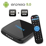 YAGALA Android Box 4GB RAM 32GB ROM gran espacio para que pueda ejecutar más aplicaciones y juegos más rápido, no más bloqueos y búfer, expanda la memoria hasta 64 GB a través de una tarjeta TF adicional, mucho más espacio para su entretenimiento.