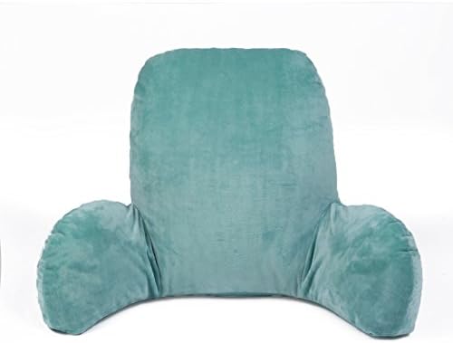 Bed Rest Reading Pillow-[Lawrences]- Large Shredded Memory Foam Reading Relax Pillow Perfect for Adults Teens and Kids-Cushion for Pregnant Women Lumbar Coccyx Lower Back, Neck and Head Support (green)