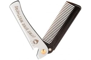 Dokeno Składany grzebień, grzebień do brody męski składany grzebień podróżny grzebień do pielęgnacji włosów dom salon