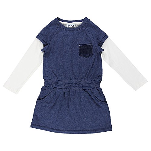 Bimbus Girls 153Igim Dress, blue (212 blu), size 7Y (122 cm)