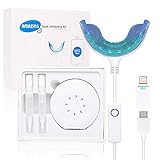 Professional teeth whitening kit, AmazingSmile™ New 16 LED lazer whitening mouthpiece with organic sensitive tooth friendly whitening gel. FDA approved bacteria free stain remover. Best home dental system: Guaranteed results or money back.