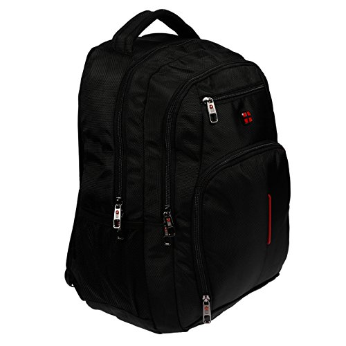 Christian Wippermann Laptop Comfort Rucksack mit Air Flow Technologie f  r Schule Uni Arbeit oder Freizeit