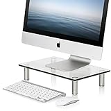 【DISEÑO ERGONÓMICO】- Elevar la posición de su monitor para mejorar la posición visual. Le ayudará a reducir la rigidez de cuello, el dolor de espalda y la fatiga visual producidos por pasar horas delante del ordenador.