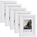 Produktbild 5er Set Bilderrahmen Fotogalerie, 9428-5 , Holz Rahmen , mit Glasscheibe , mit Passepartout, Artos Weiß, 20x30 cm