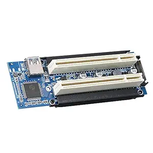 Docooler PCI-E to PCI Riser Adapter Card Dual PCI Slot Expansion Card Converter Card Controller Connector Support External Capture Card