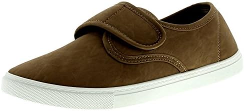 Mens/Gents Croft Original Taupe Touch Fastening Shoes - Taupe - UK SIZE 6