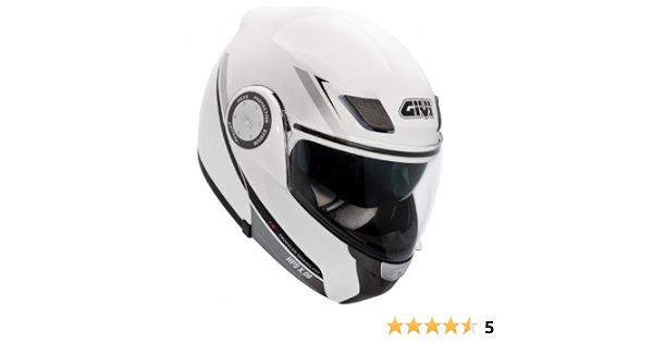 CASCO GIVI X.08 X-MODULAR WHITE BIANCO TG. M (DOPPIA OMOLOGAZIONE JET E  INTEGRALE) : Auto e Moto