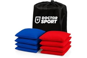 ‎DOCTOR SPORT DOCTOR SPORT │ Original Cornhole Bean Bags (8-teilig) │ 15 x 15 cm │ 400 g │ Aus Bester Verarbeitung und besten Materialien
