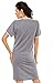 Zeta Ville - Women's Maternity Nursing Nightdress Breastfeeding Nightie - 362c (Graphite, UK 14/16)
