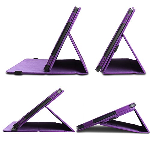 Samsung Galaxy Tab A 10.1 keyboard Tastatur Hülle, Infiland Bluetooth Tastatur Ultradünn leicht SmartShell Ständer Schutzhülle mit magnetisch abnehmbar drahtloser Bluetooth Tastatur für Samsung Galaxy Tab A 10.1 Zoll Wi-Fi/ LTE (2016) SM-T580N/SM-T585N Tablet-PC(QWERTZ Tastatur,Lila) - 3