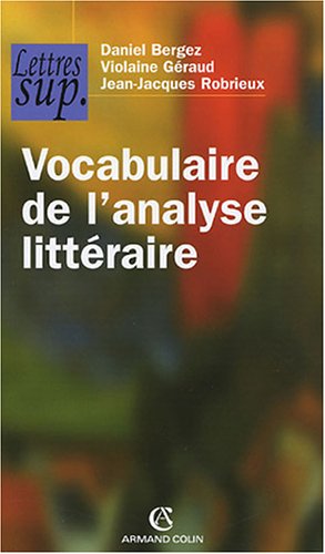 Télécharger Vocabulaire de l'analyse littéraire Livre eBook France