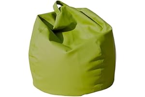 TALAMO ITALIA Dmora Pouf Poltrona a Sacco, Rivestimento in Cotone, 60 x 50 x 80 cm