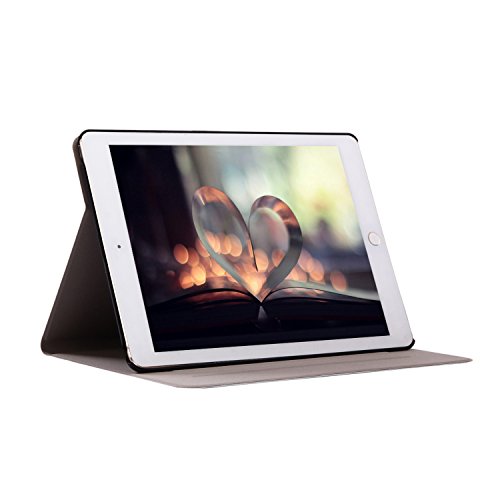 iPad Air 2 Hülle, ZXK CO Slim Fit Foilo Schutzhülle PU Ledertasche Etui Tasche mit Ständer Funktion und Eingebautem Magnet für iPad Air 2/iPad 6 (9.7 Zoll ) – Mandala Lila - 7