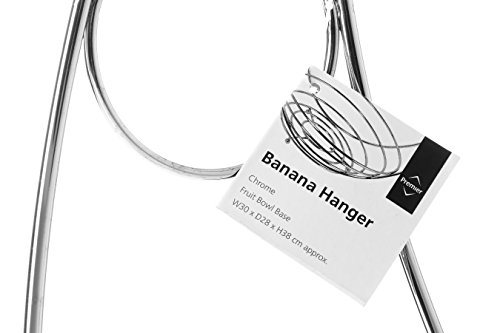 Premier Housewares Obstkorb mit Bananenhaken, Chrom - 4