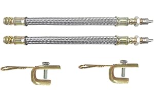 NAISFEI 2 Stücke Auto Reifen Ventilverlängerung, 180mm Gummi Reifen Ventilverlängerung Schlauch mit Klemme Reifen Ventil Extender Fit für die meisten Lastwagen und Bus,mit 2 Klemmen