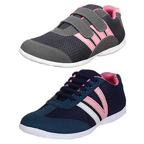 AUTHENTIC VOGUE Womens Combo Pack of 2 Multi-Sports Running/Jogging Shoes in Ultra Lightweight Sole with Hook & Loop Fastner & Laces Up- Pink Colour (Combo Pack of 2) RS.899 (72.00% Off) - Amazon AUTHENTIC VOGUE Womens Combo Pack of 2 Multi-Sports Running/Jogging Shoes in Ultra Lightweight Sole with Hook & Loop Fastner & Laces Up- Pink Colour (Combo Pack of 2) RS.899 (72.00% Off) - Amazon