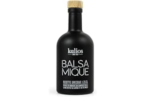 KALIOS SINCE 1832 KALIOS - Balsamique au Pétimezi - Elu Best of du Gourmet Selection 2019 - Notes de Fruits Rouges, Miel et Coing - 25 cl