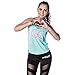 Sport Tanktop Damen | Frauen Trainingshirt für Fitness, Yoga, Zumba & Pilates | Oberteil mit elastischen Trägern | Material: Polyester-Spandex-Mix | (XS)