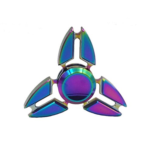 Hand Spinner Stress Relief Toy, Asiki Aluminum Alloy Material Ceramic Bearing Fidget Spinner (Crabs leg Rainbow)