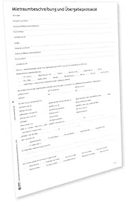 Avery Zweckform 2214e Ubergabeprotokoll Wohnung Von