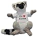 Produktbild SHOPZEUS Personalisierter Lemur Katta Plüsch Spielzeug mit T-shirt mit Aufschrift Ich liebe Elvan (Vorname/Zuname/Spitzname)