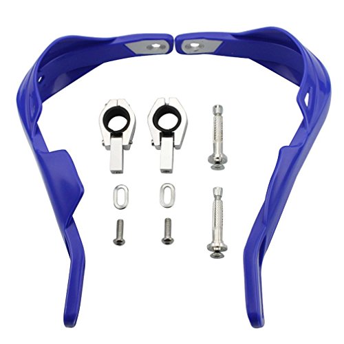GOOFIT Paramanos Moto Enduro 28mm Universal Aluminio Acerbis Motocross Protecciones para Pit Bike ATV Quad Scooter Off-Road Ciclomotor Azul