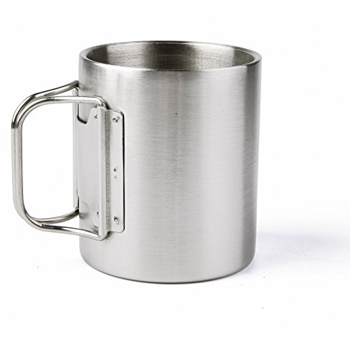 OUTDOOR FREAKZ Outdoor Becher / Camping Becher 300 mL mit Klappgriffen aus Edelstahl - 8