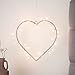 Produktbild 40er LED Lichterherz Metall Herz warmweiß strombetrieben Lights4fun