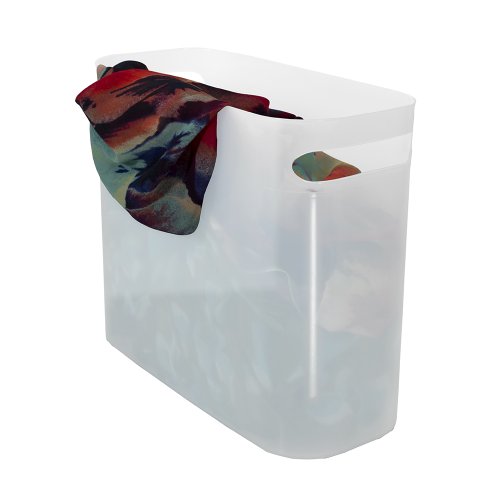 InterDesign 93066EU Una Papierkorb, 25,5 cm, frost - 3