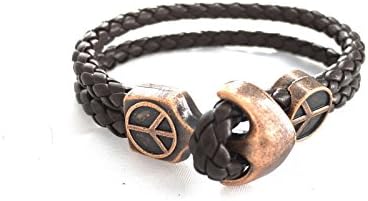 Puffer Collection - Adult and Youth Unisex Handmade Pleather Chain Rose Gold with Hook Fashion Bracelet