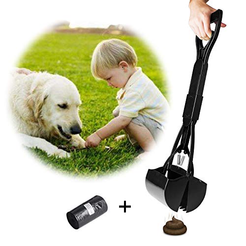 out one handed dog poop scoop