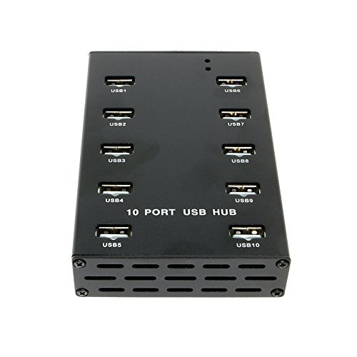 Sipolar A-300 10 Port USB 2.0 HUB für Bitcoin-Miner mit FÜHRTE Anzeige 12V 5A angetrieben