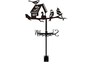 SUPERDANT Weathervane Birds House Weathervanes Metal Wind Vane Weather Vanes for sheds Wind Indicator Decorative Outdoor Wind Measuring Tool Iron Weather Vane for Roof Outdoor