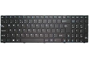 RTDPART Laptop Keyboard For MEDION ERAZER P6689 MD60572 MD60573 MD60575 MD60907 MD60911 MD60943 MD60968 MD60969 MD61001 MD61002 MD61019 MD61020 MD61021 MD61022 MD62500 United Kingdom UK Black With Frame